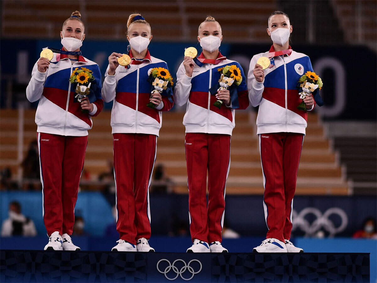 Russian Women Win Olympics Gymnastics Team Final After Simone Biles Exit Tokyo Olympics News Times Of India
