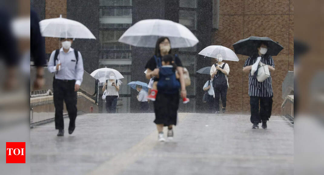 Tropical storm makes landfall in northern Japan - Times of India