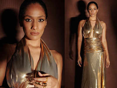 Masaba Gupta glistens in gold as she shows off her jaw-dropping transformation