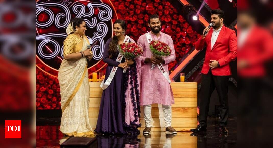 Neha Gowda, Chandan win romantic cooking round on Raja Rani - Times of ...