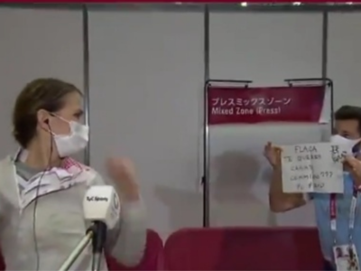 Argentina fencer gets an on-screen wedding proposal at Tokyo Olympics 2020