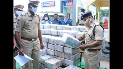 Telangana: 4383 kilos of ganja worth Rs 8.4 crore seized
