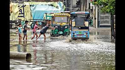 Monsoon malady: Jams on main Ghaziabad roads, power cuts in Noida