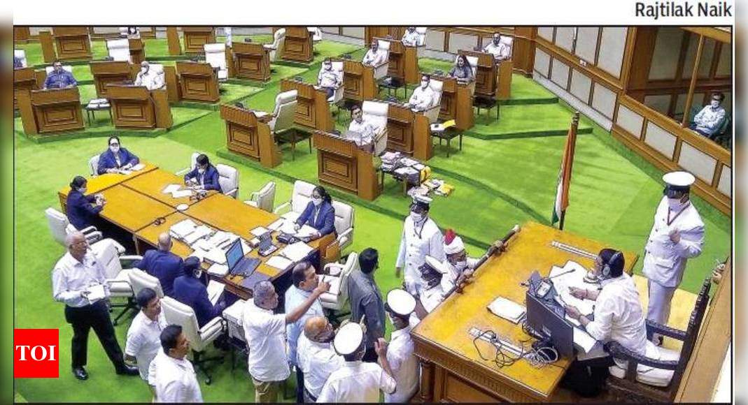 Goa: Monsoon session off to rocky start, opposition puts govt on mat