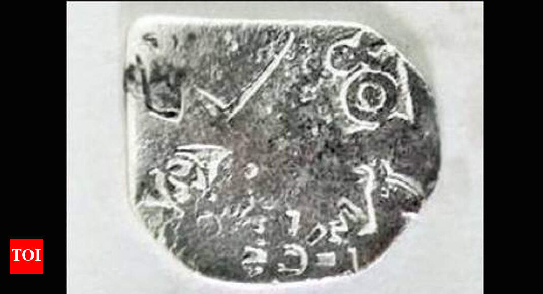 Tamil Nadu Silver punchmarked coin found in Keeladi Madurai News
