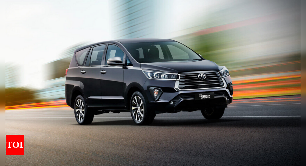 Toyota Innova Crysta Price Hike: Toyota to increase Innova Crysta prices by up to 2% from August | – Times of India