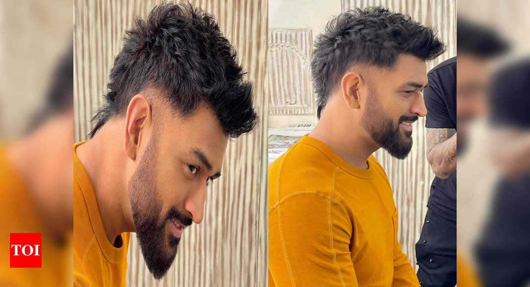 MS Dhoni New Hairstyle: Hairstylist Aalim Hakim Shares Uber Cool Pics of  CSK Captain in Vintage Look (See Photos) | 🏏 LatestLY