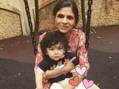 Throwback: Taimur Ali Khan looks cute as a button in this unseen photo with aunt Saba