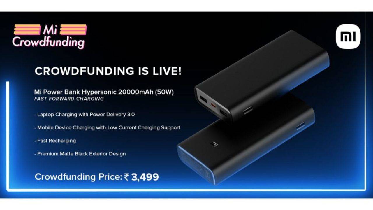 Xiaomi launches Mi HyperSonic power bank with 20,000mAh battery capacity  and 50watt fast charging - Times of India