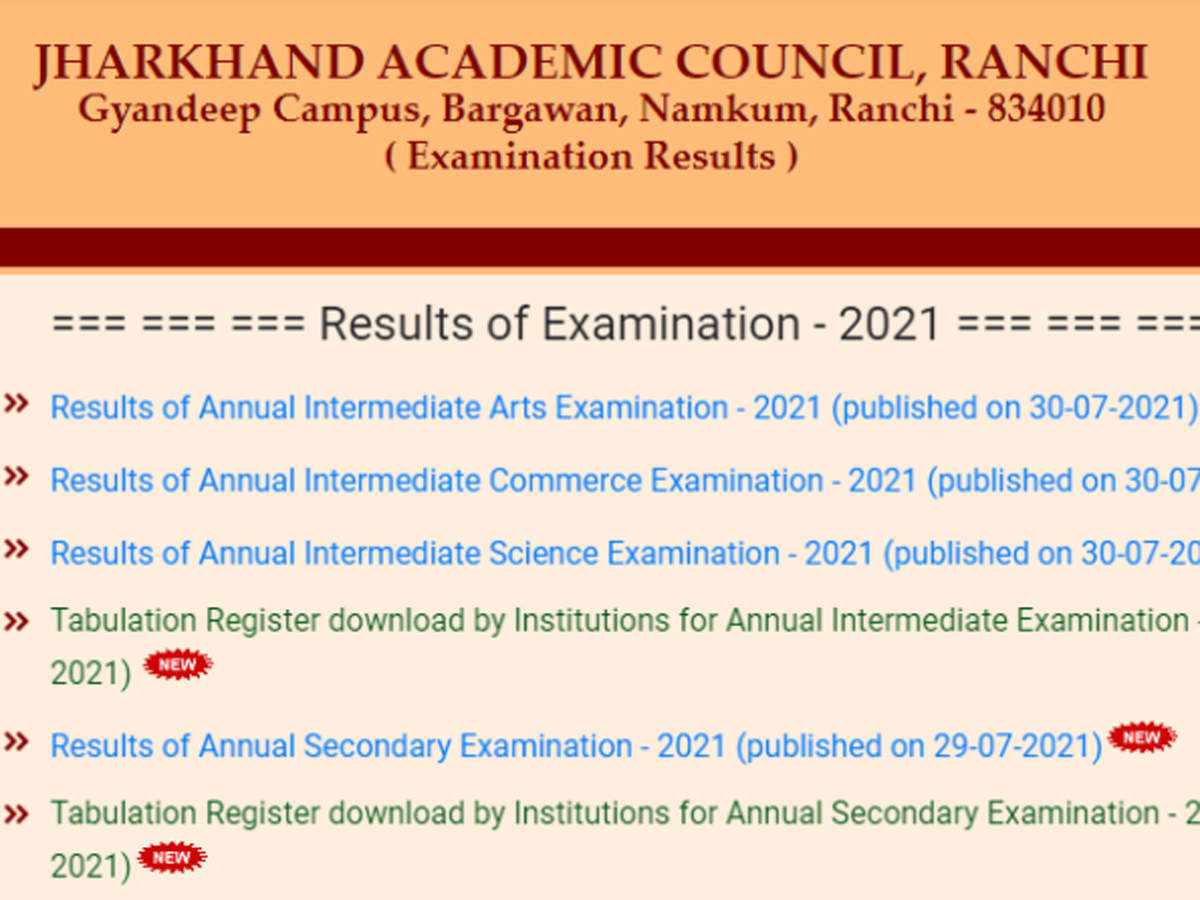 Jac Results 2021 Jac 12th Result For Science Commerce Arts Declared Jacresults Com