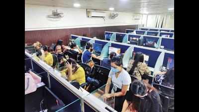 Fake call centre busted in west Delhi, 65 held for duping US citizens