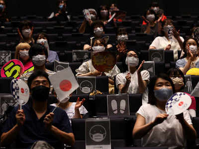 Tokyo Olympics 2020: Japanese fans enjoy Games at rare public viewing