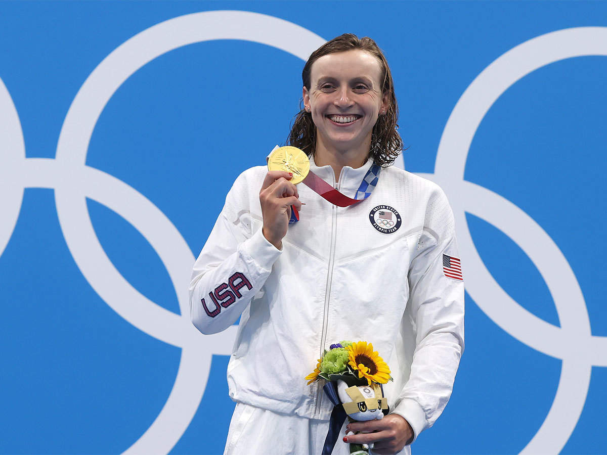 Katie Ledecky targets 2028 Olympics after winning seventh gold | Tokyo  Olympics News - Times of India