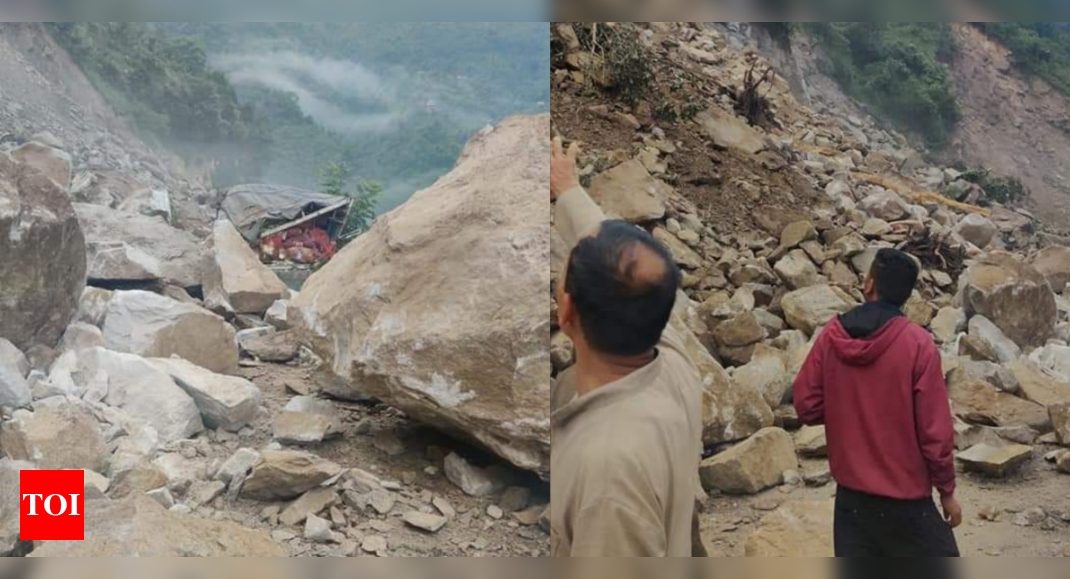 Chandigarh-Manali highway blocked near Pandoh after landslide