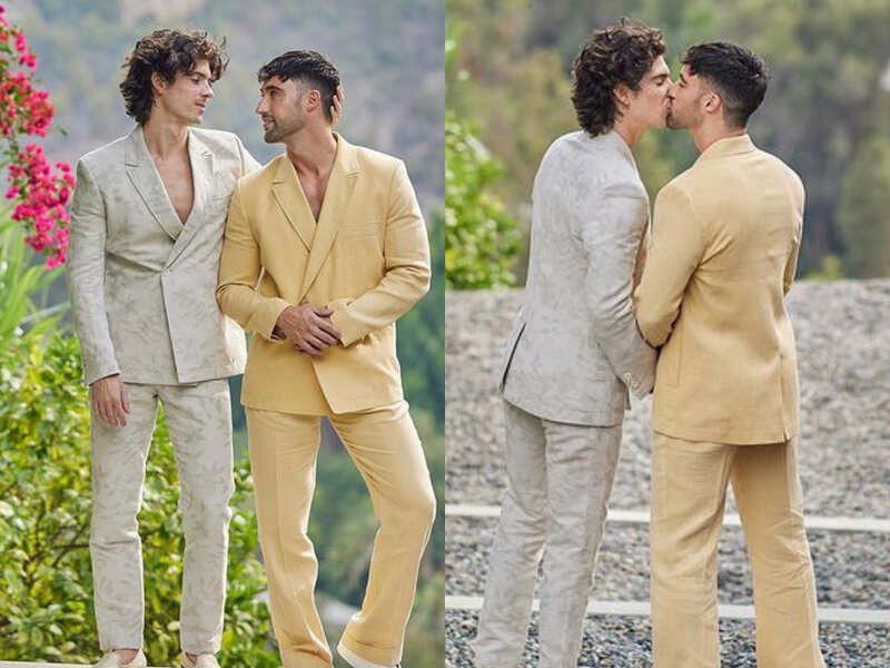 Gay Wedding Suits: This gay couple wore the most stylish suits for ...