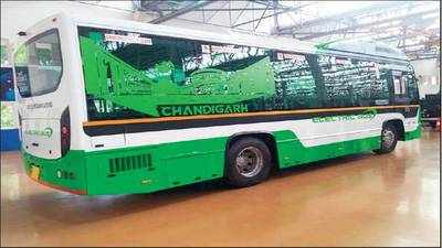 Chandigarh: First electric bus arrives, trial run from next week