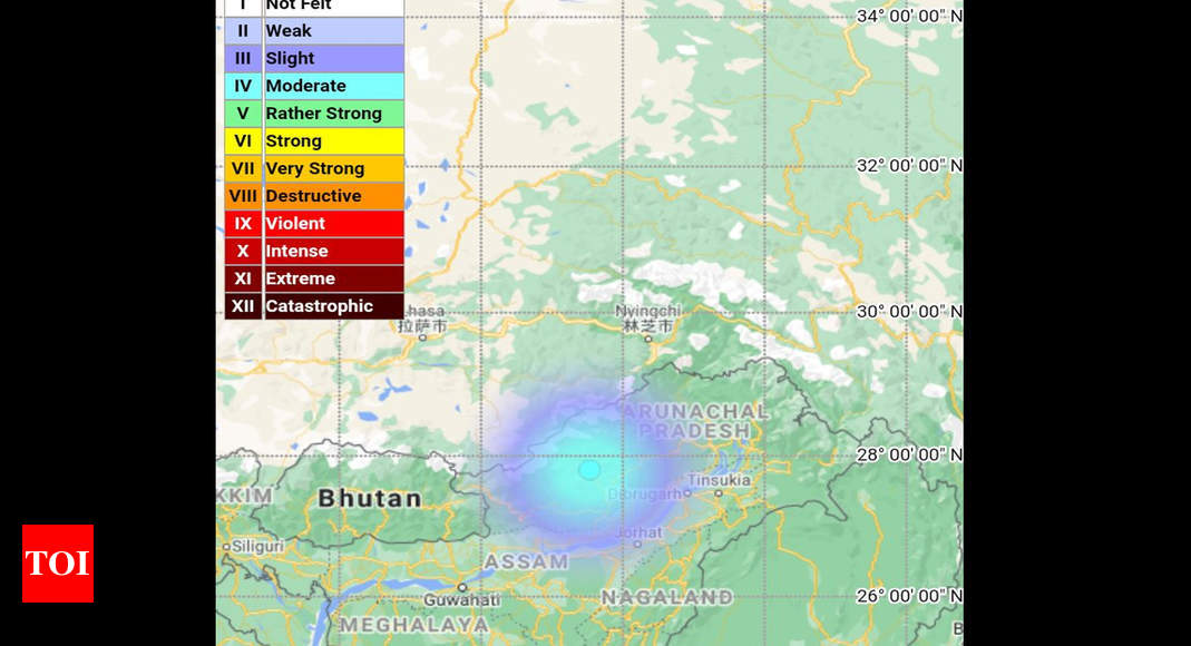 Magnitude 3.6 earthquake strikes Arunachal Pradesh  Itanagar News