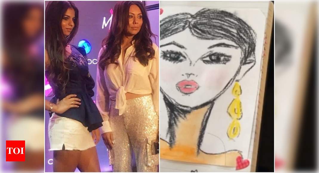 Suhana Khan and mom Gauri bring out their artistic side by spending the weekend creating ‘therapeutic’ charcoal art – Times of India