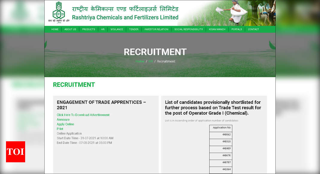 Photo of RCFL Recruitment 2021: Apply online for 104 Trade Apprentices posts