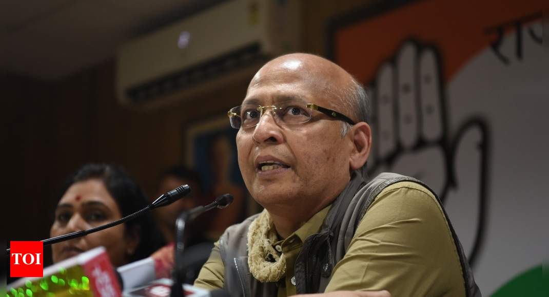 Oppn leadership issue must be put off till 2024: Singhvi