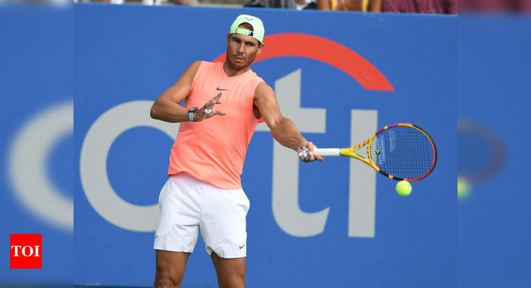 Rafael Nadal returns from foot injury needing work before US Open | Tennis  News - Times of India