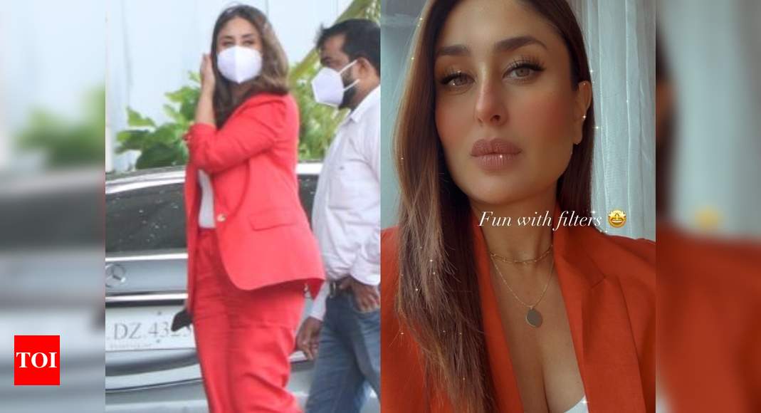 Sex Open Video Karina Kapoor - Kareena Kapoor Khan shares her guide to power dressing in a red pantsuit |  Hindi Movie News - Times of India