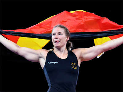 Germany's Rotter-Focken wins women's freestyle heavyweight gold