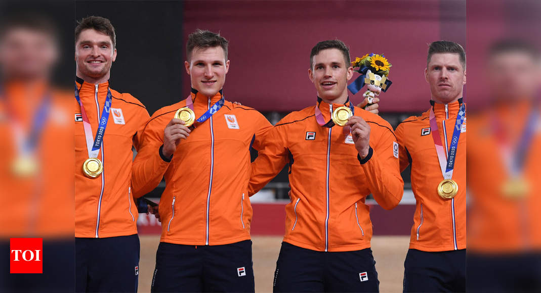 Netherlands Dominate Britain To Win Olympic Men's Team Sprint Gold ...