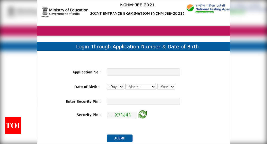Photo of NTA releases NCHMJEE 2021 Admit Card, download here