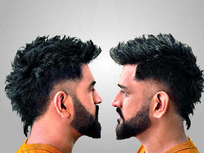 Mahendra Singh Dhoni sets #HairGoals with his faux hawk - Times of India