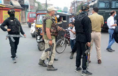 Cop, civilian injured in 'terrorist' attack on police party in Srinagar
