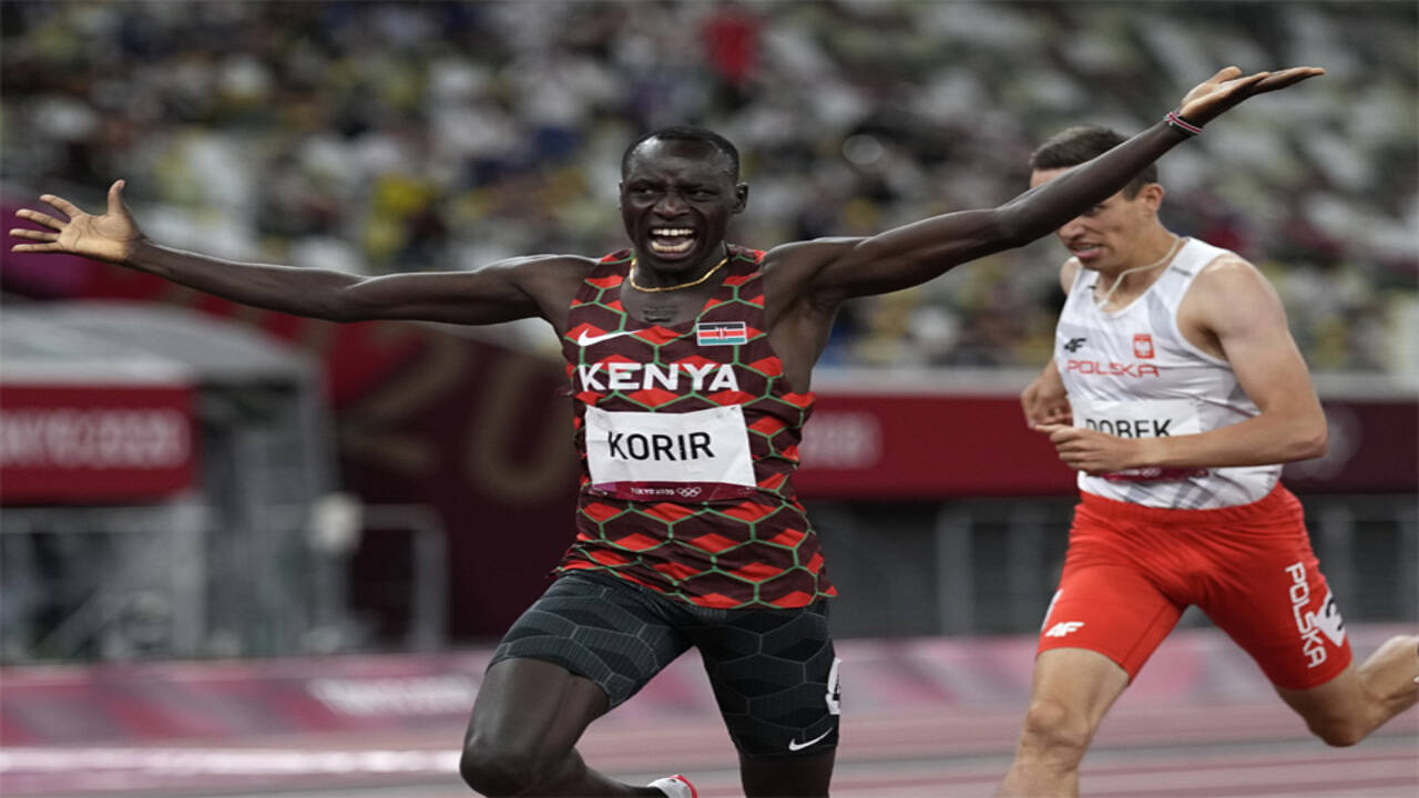 Kenya S Emmanuel Korir Wins Olympic Gold In Men S 800m Final Tokyo Olympics News Times Of India