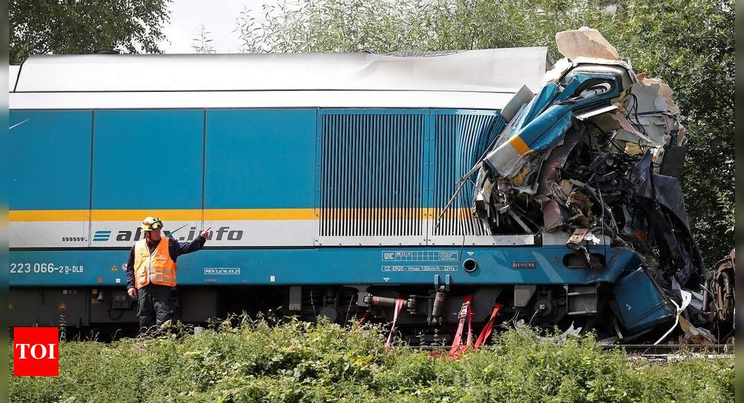 Czech Train Crash Three Killed Dozens Hurt In Czech Train Crash World News Times Of India