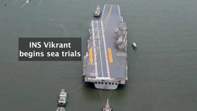 India's first indigenous aircraft carrier begins sea trials