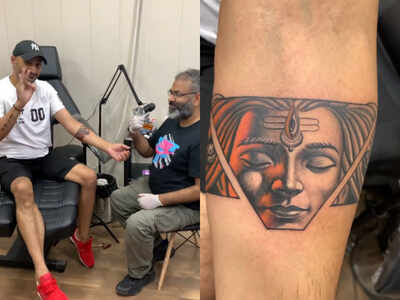 Harbhajan Singh gets a new tattoo