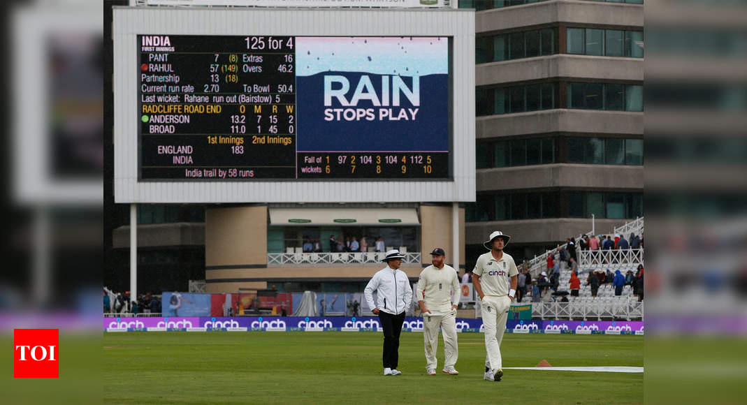 IND vs ENG Live: Rain stops play after Anderson carnage