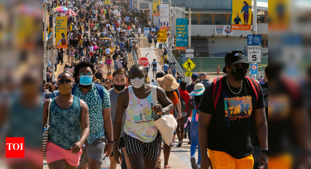 US Covid cases up by 43 over last week, says CDC The Times of India