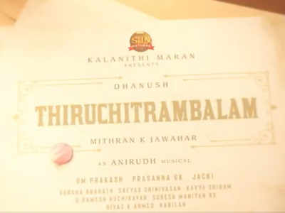 Dhanush's film with Mithran Jawahar titled Thiruchitrambalam