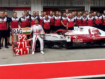 Mahaveer Raghunathan tests F1 car in Hungary