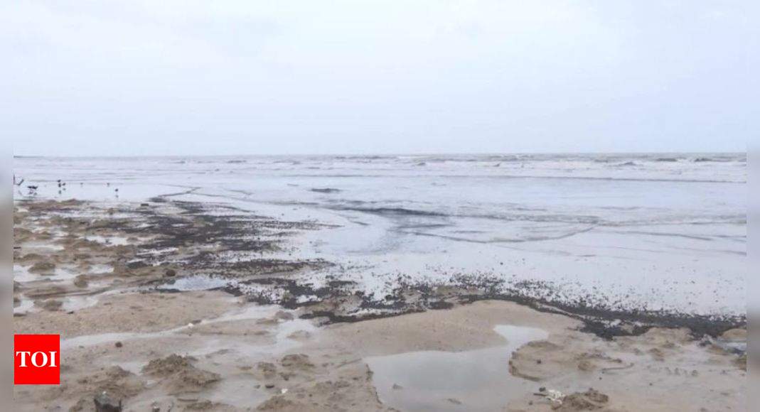 Watch: Sand at Mumbai's Juhu Beach turns black