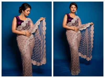 Prajakta Mali looks exquisite in this stunning sheer saree; see pics