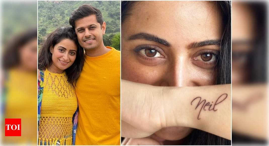 It's the name of the most important person in my life: Aishwarya Sharma on  getting Neil Bhatt's name tattooed on her wrist - Times of India