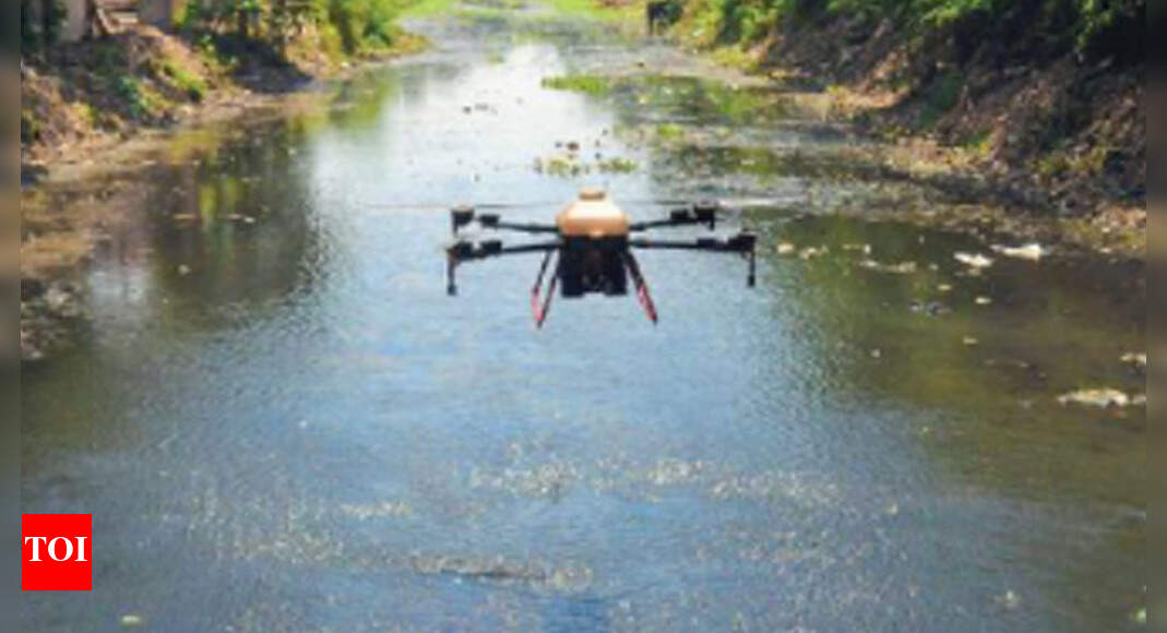 Chennai Larvicides from drones destroy 90 mosquitoes Chennai News