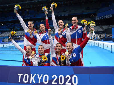 Synchronised swimming: Russian team continues golden run, China win silver