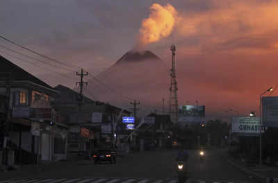 Indonesia's Mount Merapi erupts with bursts of lava, ash