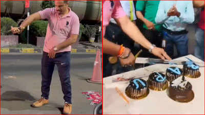 Vadodara: Toll plaza manager cuts birthday cake with sword, arrested