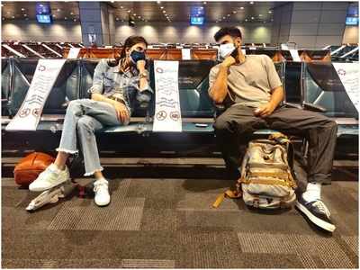 Aditya Roy Kapur and Sanjana Sanghi jet off to Qatar for the next schedule of ‘Om: The Battle Within’