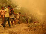 Harrowing pictures from Greece as wildfires engulf huge swathes of land