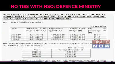 Pegasus controversy: Govt had no transaction with NSO Group, says Ministry of Defence in Parliament