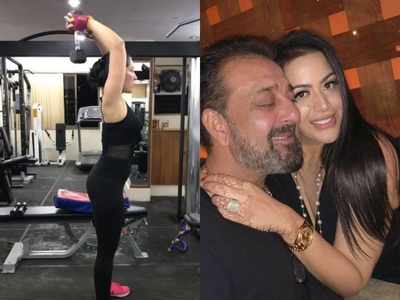 Sanjay Dutta’s daughter Trishala is impressed by Maanayata’s fitness routine; see her comment